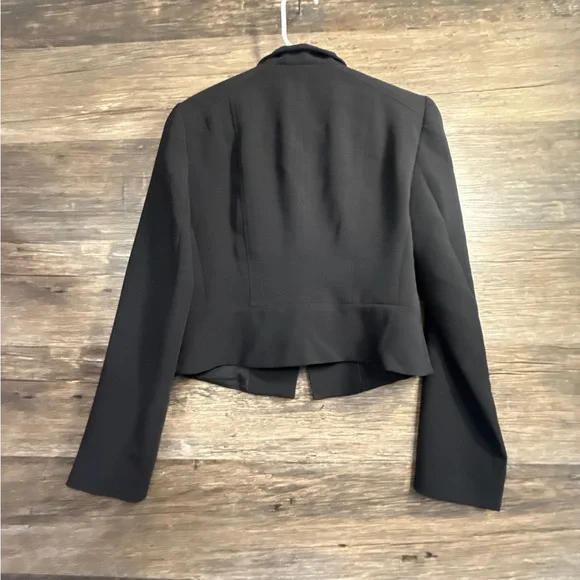 White House Black Market Black Cropped Blazer - Picture 2 of 6